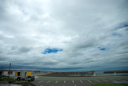 Small patch of blue sky