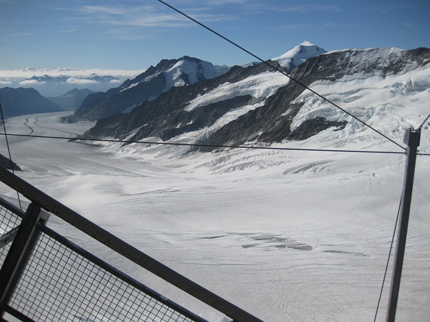 スイスツアー200908227ユングフラウの氷河