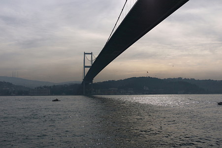 2011.01.28　トルコ　イスタンブル　ボスフォラス海峡クルーズ-ボスフォラス大橋