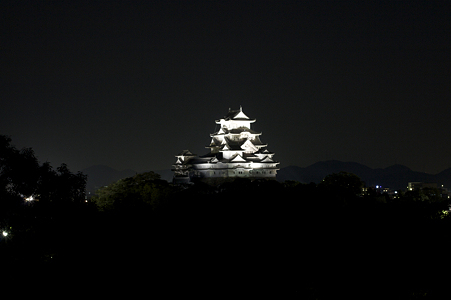 姫路城の夜景・男山配水池公園から - 03