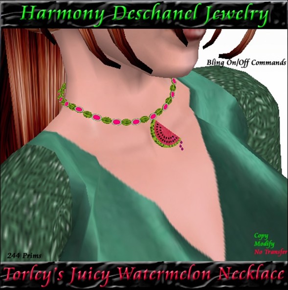 Harmony Deschanel - Torley&#039;s Juicy Watermelon Necklace (Free)